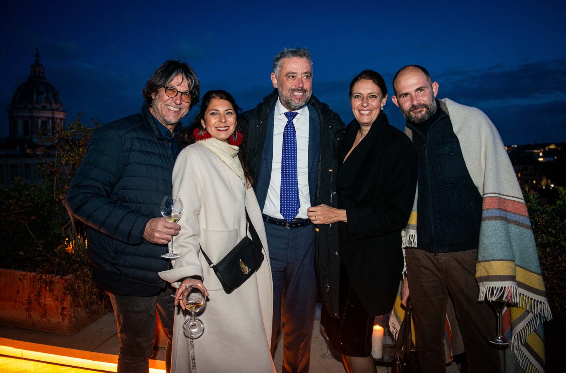 Roberto Bergamin, Micol Moraldi, Tullio Caraffa, Sara Lucci e Valerio Tavani